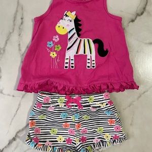 Kids Headquarters Toddler Matching Set Size 3T 🦓 🌸